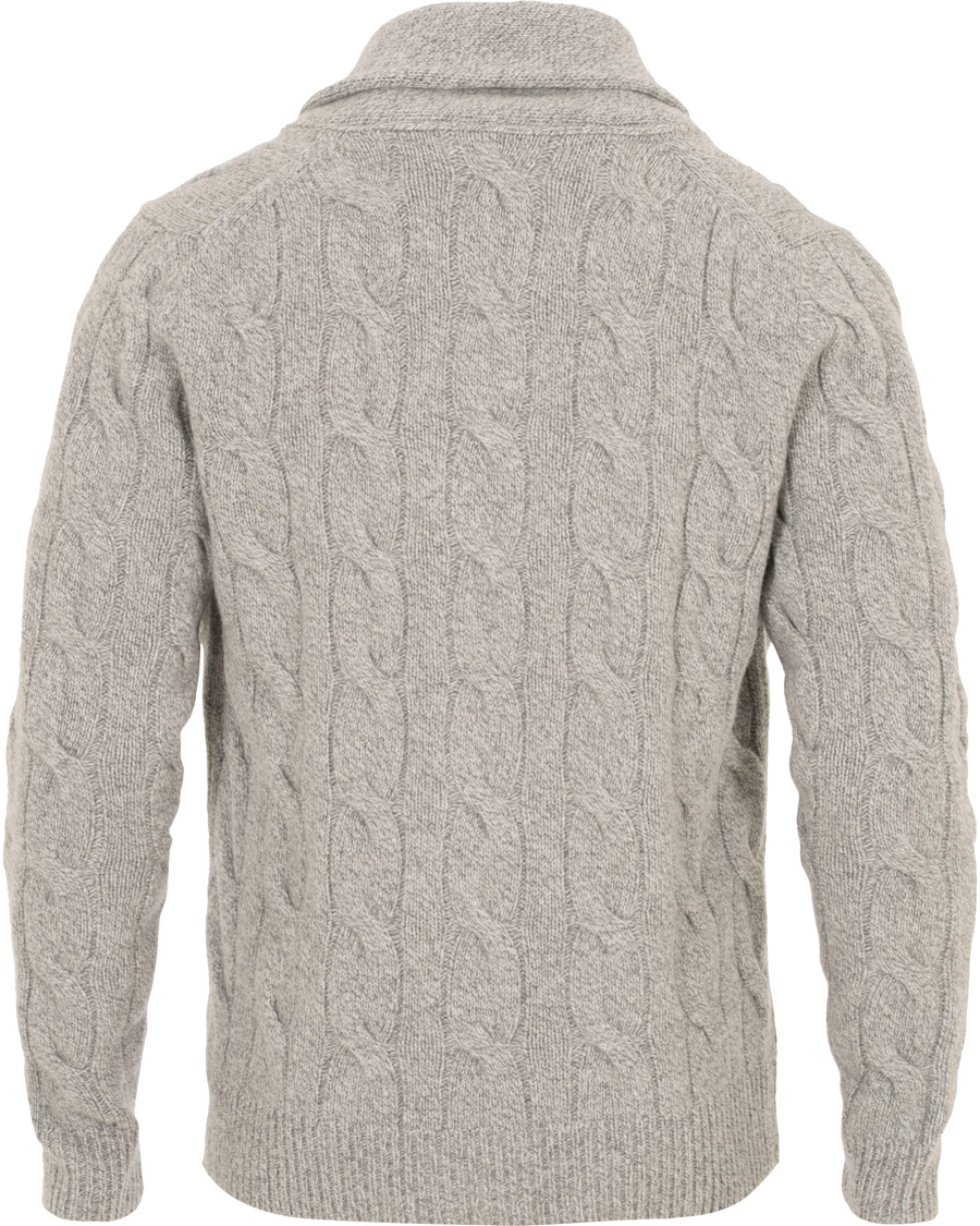 Herre | Trøjer | Morris Heritage | Cable Cardigan Grey