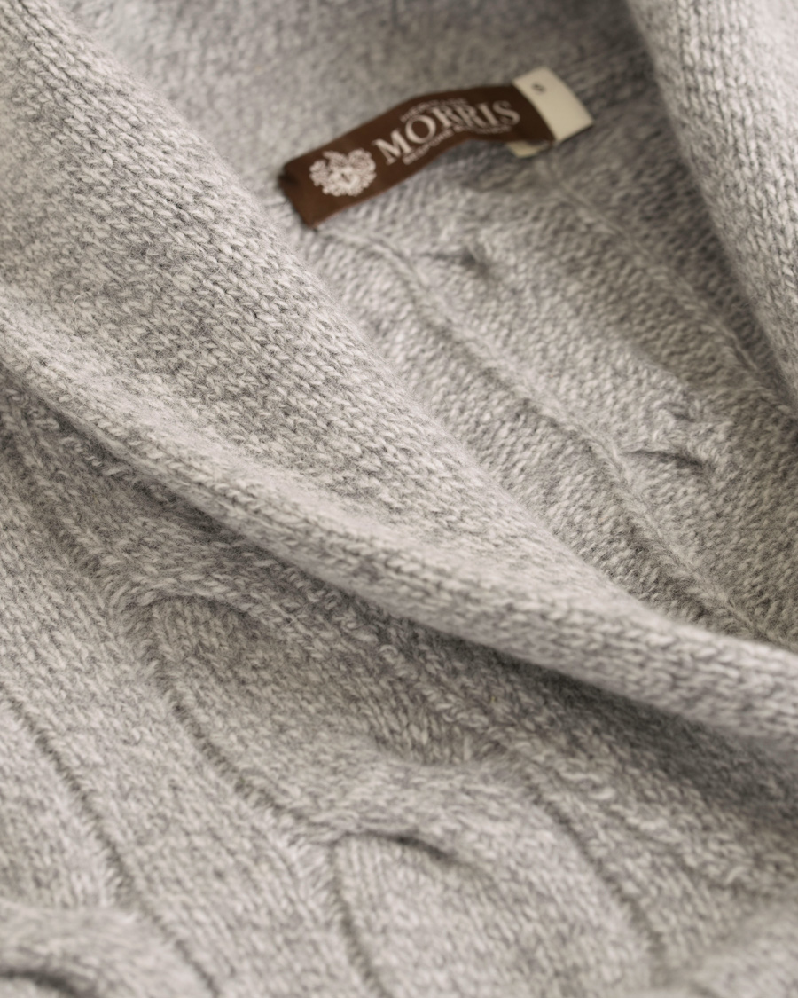 Herre | Trøjer | Morris Heritage | Cable Cardigan Grey