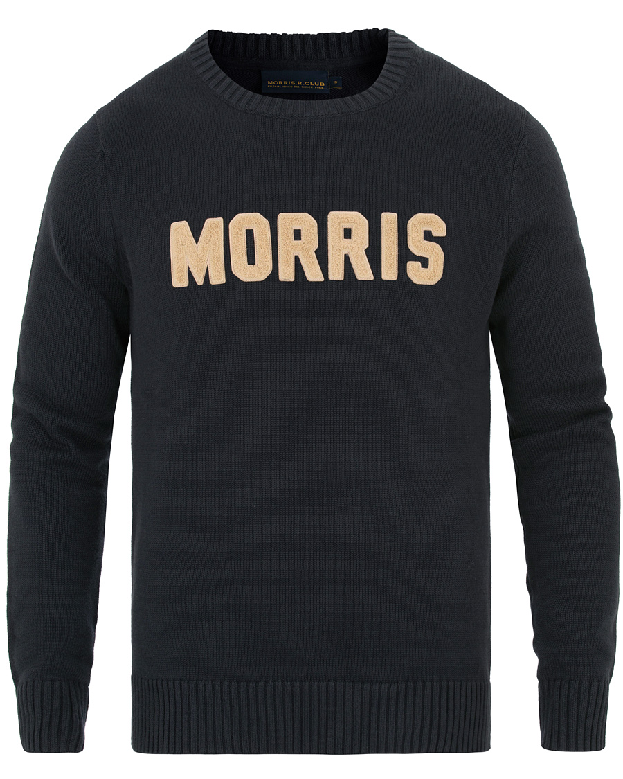 Herre | Trøjer | Morris | Logo Crew Neck Old Blue