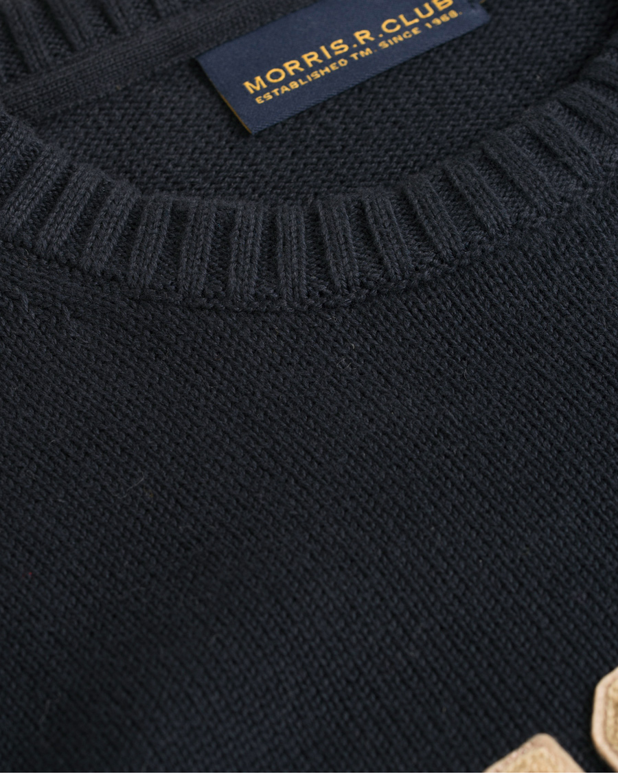 Herre | Trøjer | Morris | Logo Crew Neck Old Blue