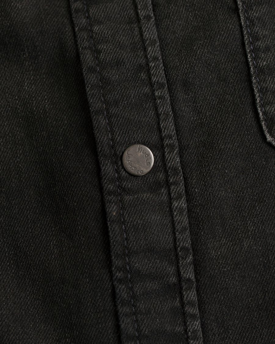 Herre | Skjorter | Nudie Jeans | Henry Blackened Indigo Shirt Black/Bue