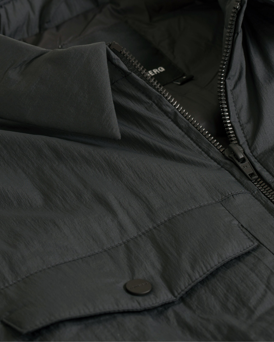 Herre | Jakker | J.Lindeberg | Icon Crisp Nylon Field Jacket Antractite