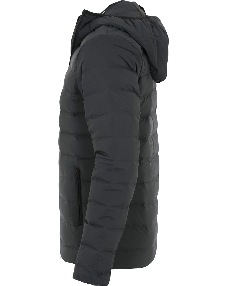 Herre | Jakker | J.Lindeberg | Down Hood Channeled Nylon Jacket Anthracite