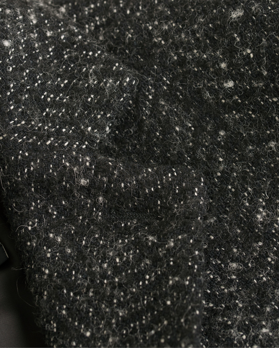 Herre | Jakker | J.Lindeberg | Wolger Rock Wool Herringbone Coat Black