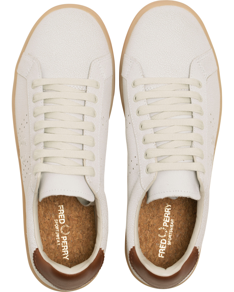 fred perry b721 leather white