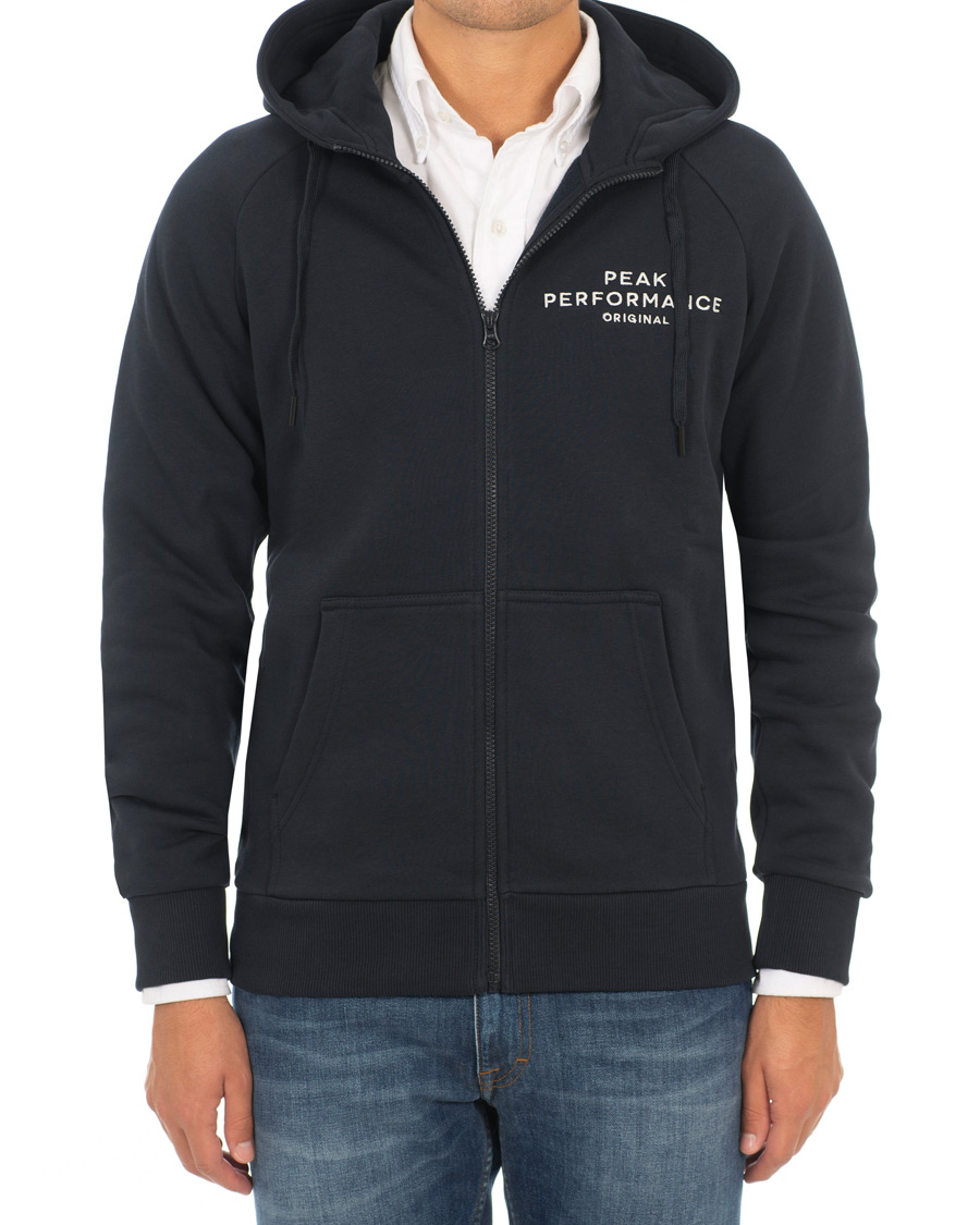 Herre | Trøjer | Peak Performance | Original Full Zip Hoodie Navy