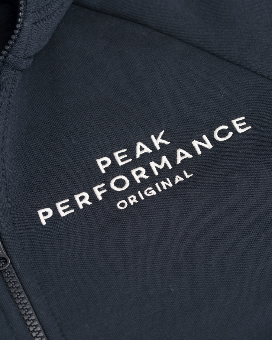 Herre | Trøjer | Peak Performance | Original Full Zip Hoodie Navy