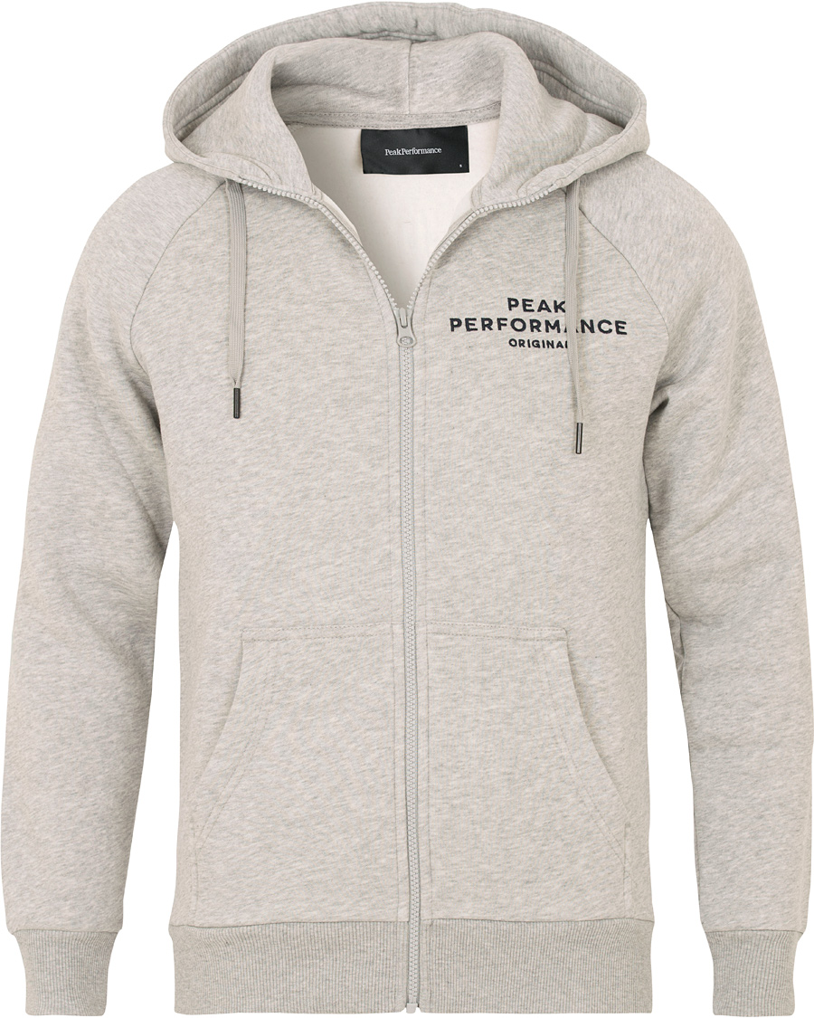 Herre | Trøjer | Peak Performance | Original Full Zip Hoodie Grey