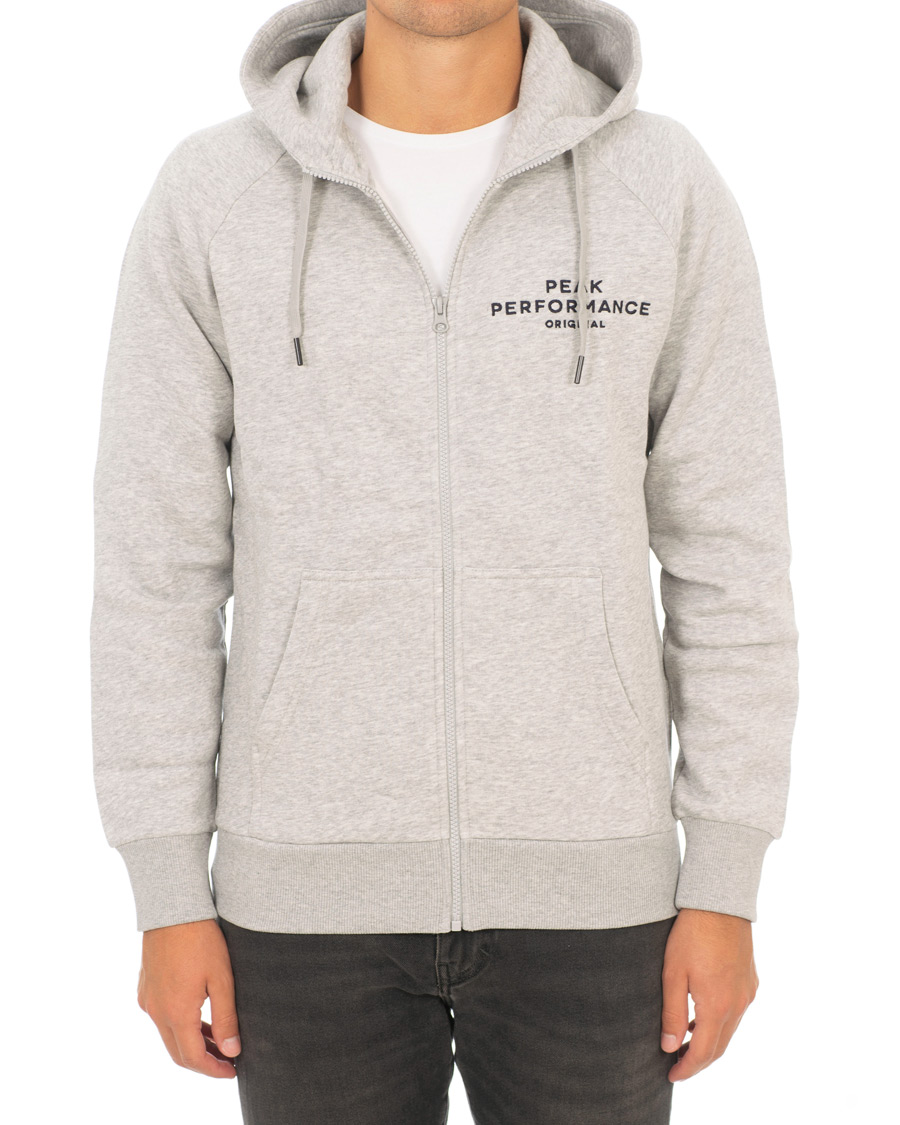 Herre | Trøjer | Peak Performance | Original Full Zip Hoodie Grey