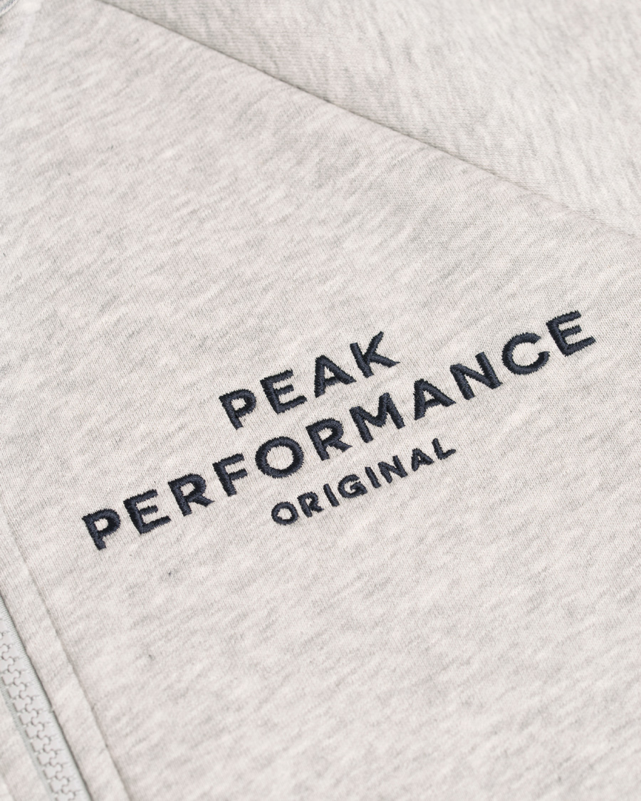 Herre | Trøjer | Peak Performance | Original Full Zip Hoodie Grey