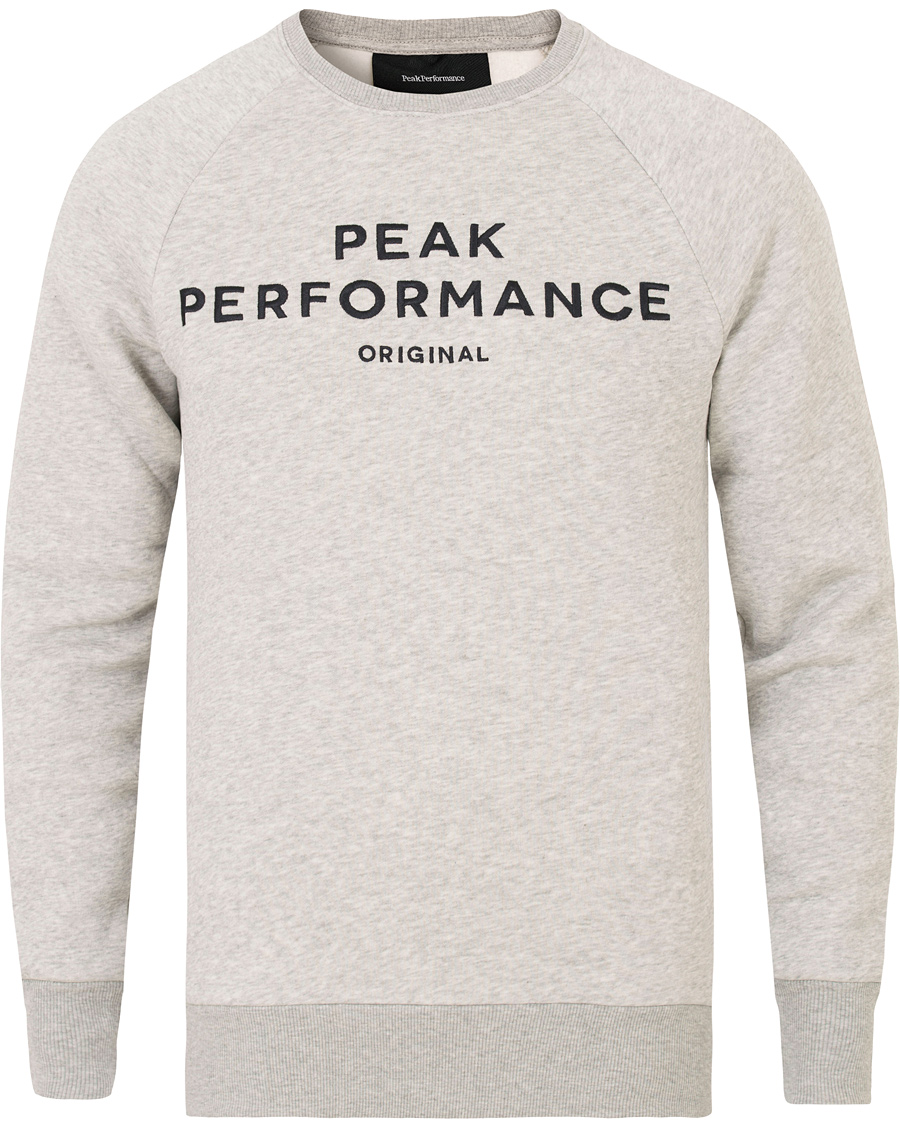 Herre | Trøjer | Peak Performance | Logo Crew Neck Sweatshirt Grey