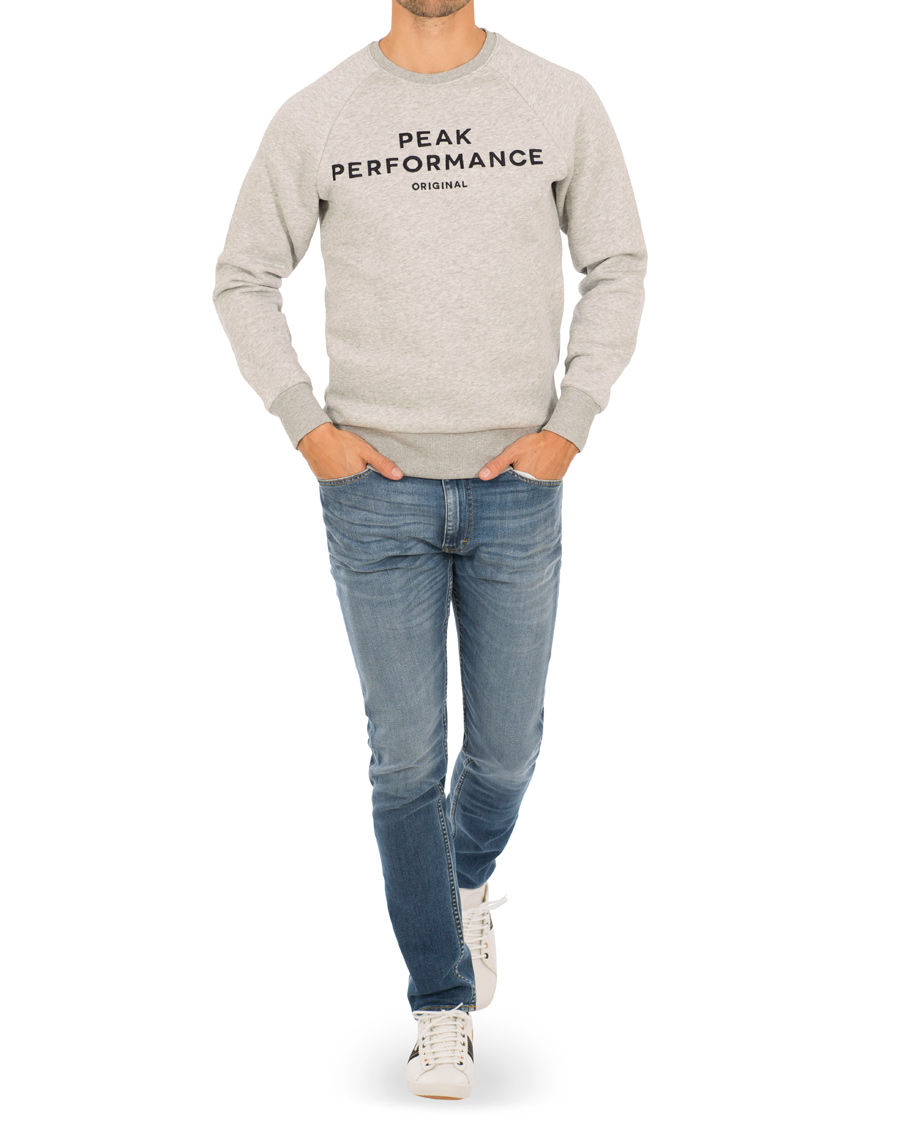 Herre | Trøjer | Peak Performance | Logo Crew Neck Sweatshirt Grey
