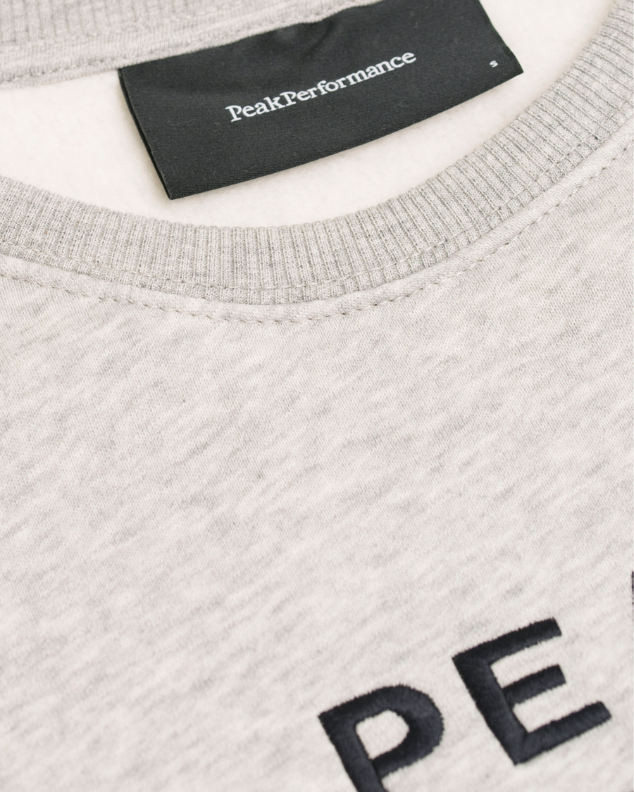 Herre | Trøjer | Peak Performance | Logo Crew Neck Sweatshirt Grey