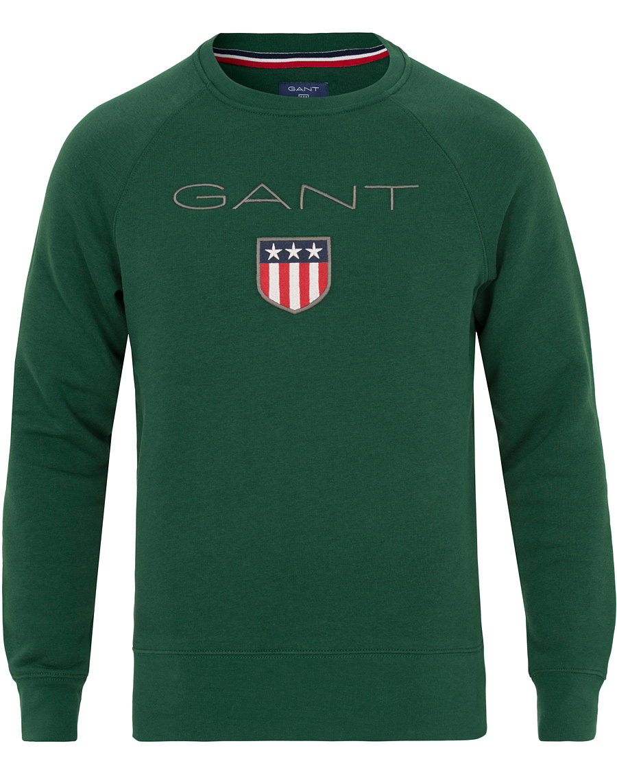 Herre | Trøjer | GANT | Shield Crew Neck Sweatshirt Ivy Green