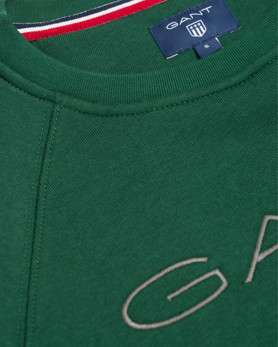 Herre | Trøjer | GANT | Shield Crew Neck Sweatshirt Ivy Green
