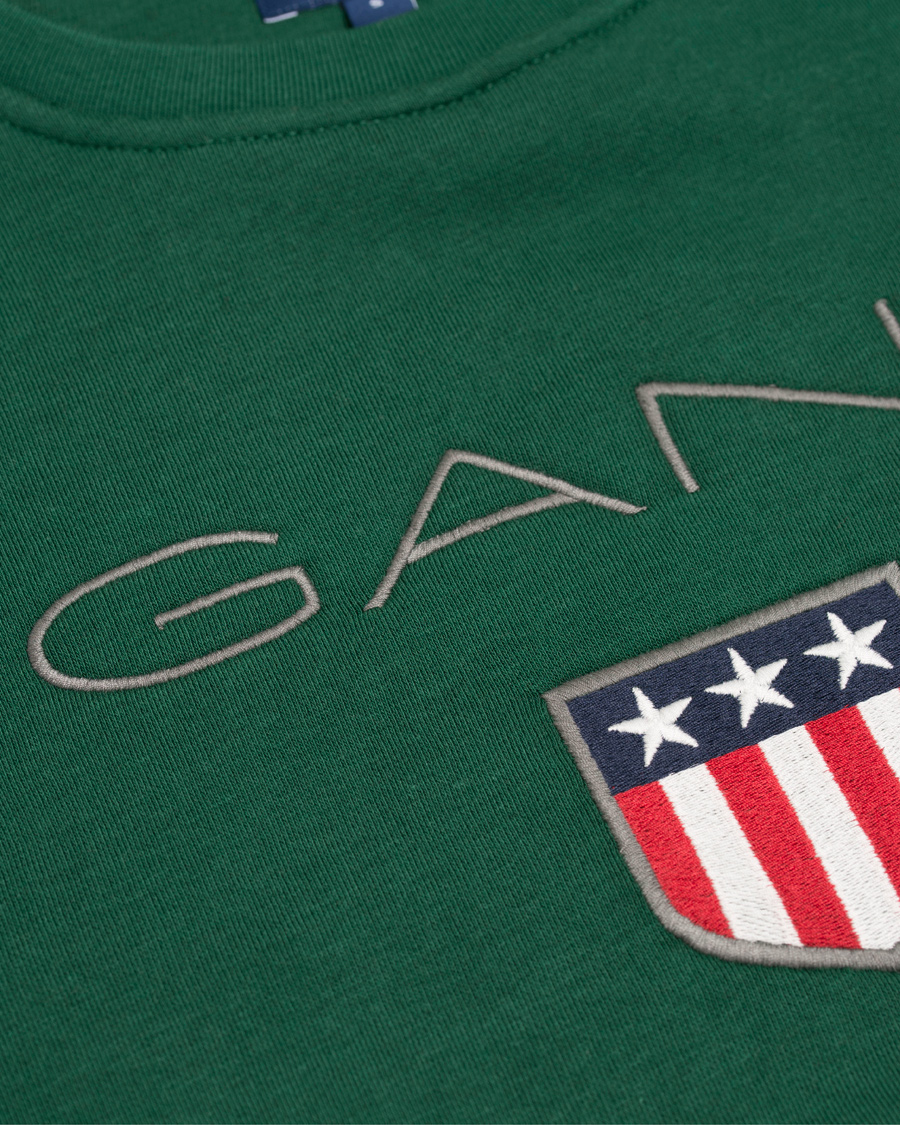 Herre | Trøjer | GANT | Shield Crew Neck Sweatshirt Ivy Green