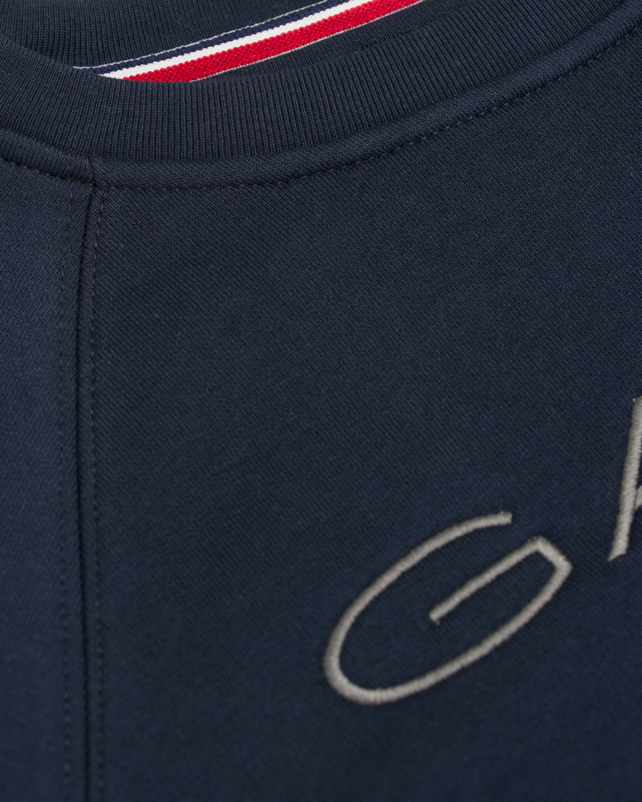 Herre | Trøjer | GANT | Shield Crew Neck Sweatshirt Evening Blue