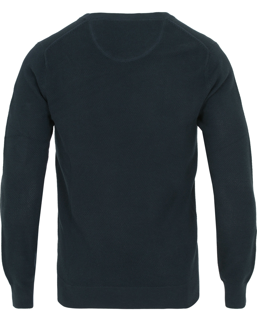 Herre | Trøjer | GANT | Cotton Pique Crew Neck Evening Blue