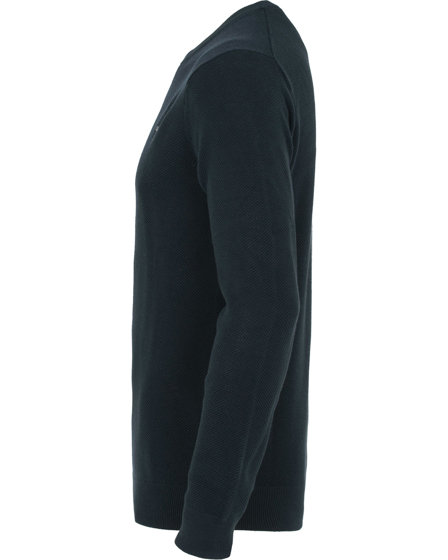 Herre | Trøjer | GANT | Cotton Pique Crew Neck Evening Blue