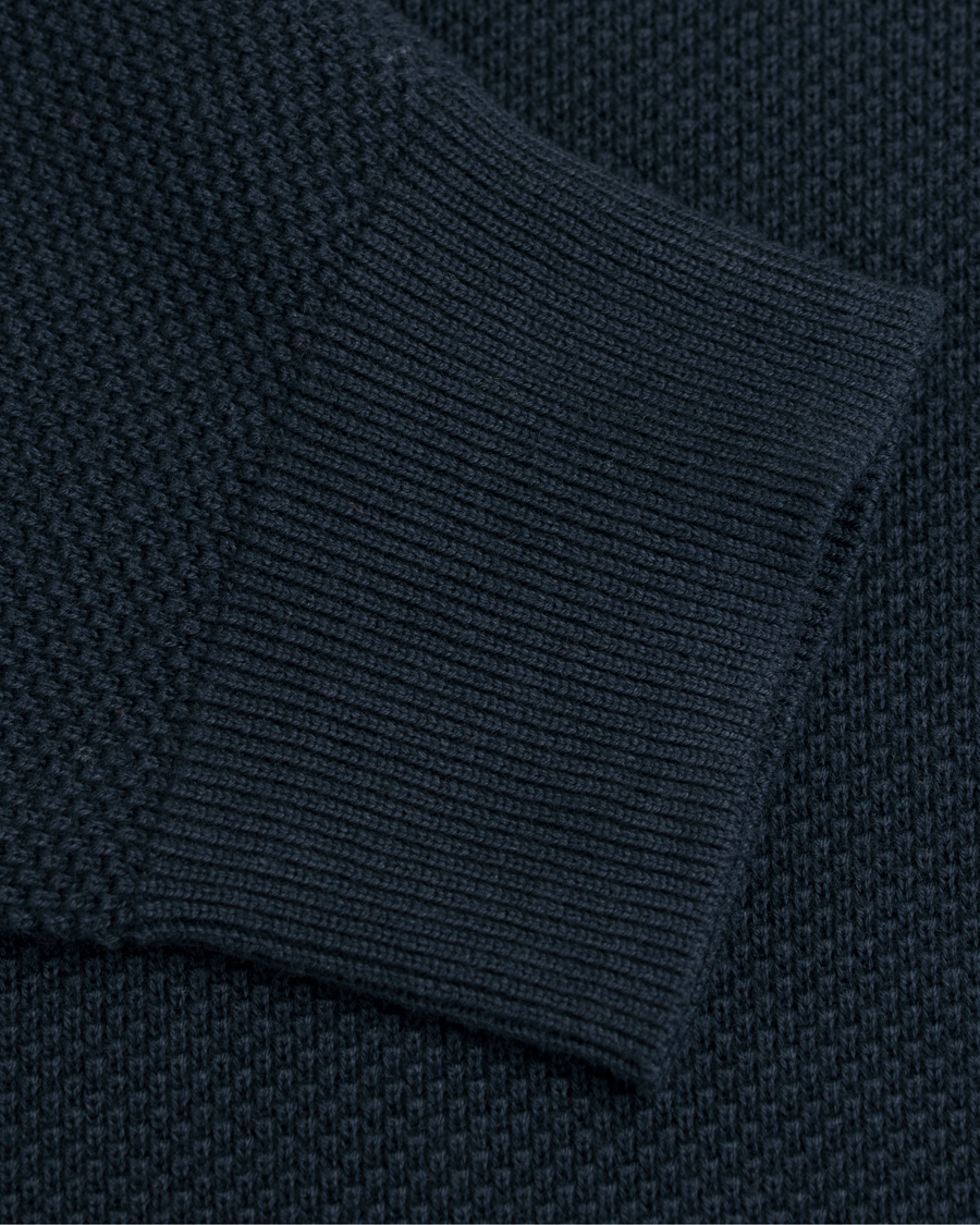 Herre | Trøjer | GANT | Cotton Pique Crew Neck Evening Blue