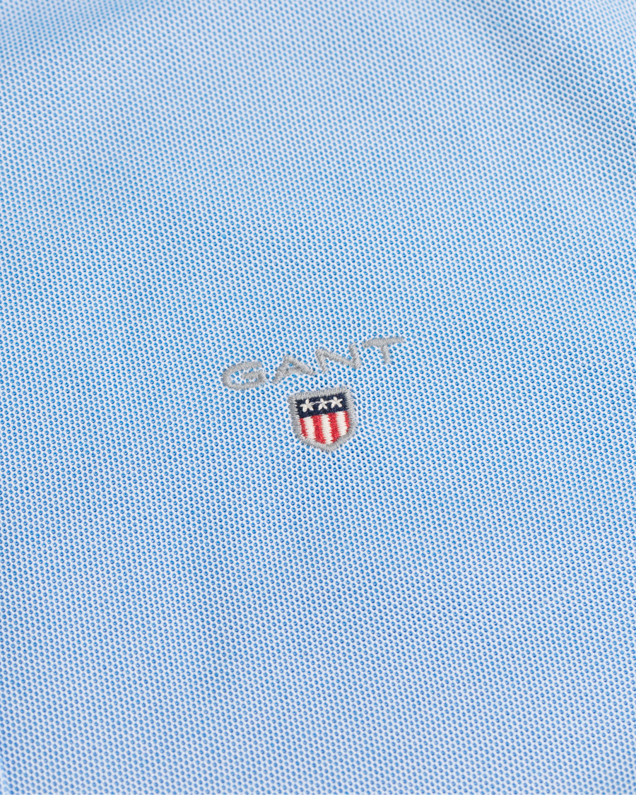 Herre | Skjorter | GANT | Slim Fit Tech Prep Pique Shirt Pallas Blue