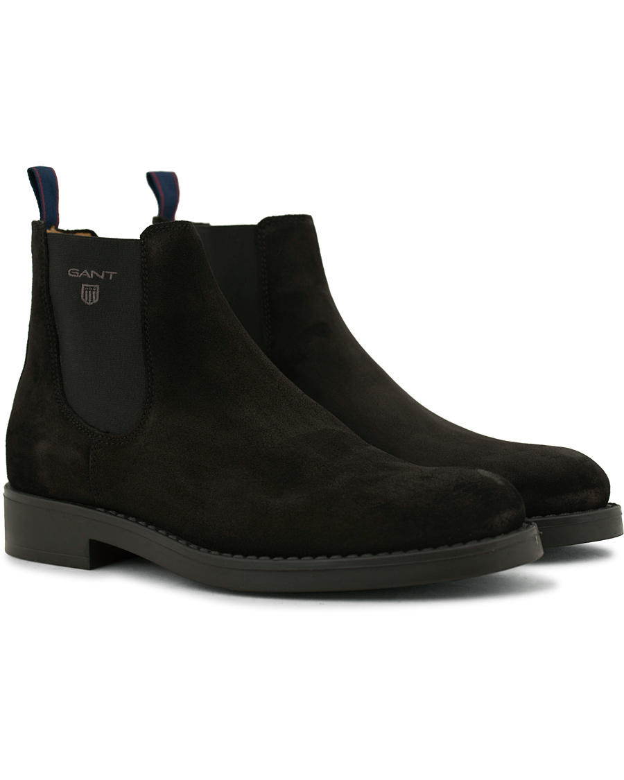 Herre | GANT Oscar Chelsea Boot Black Suede | GANT | Oscar Chelsea Boot Black Suede