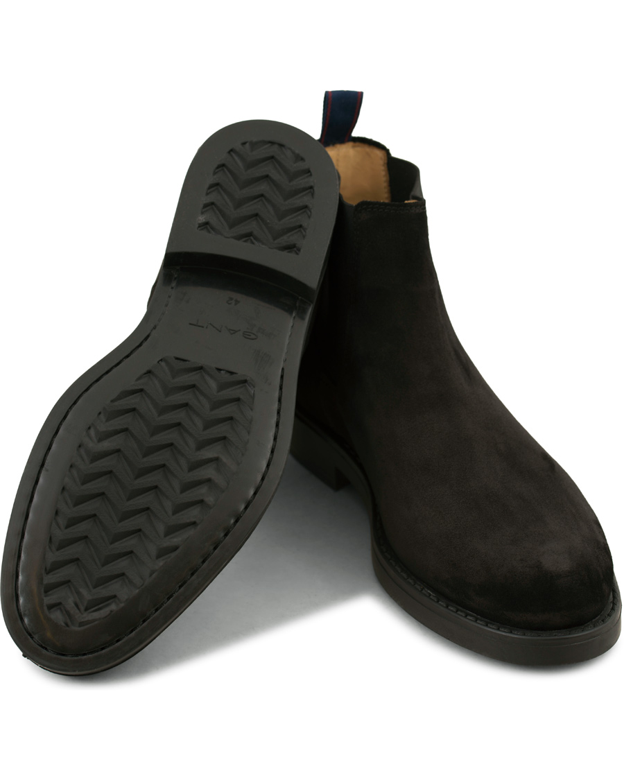 Herre | GANT Oscar Chelsea Boot Black Suede | GANT | Oscar Chelsea Boot Black Suede