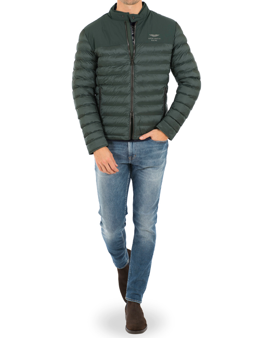 Herre | Jakker | Hackett | Aston Martin Tech Moto Down Jacket Racing Green