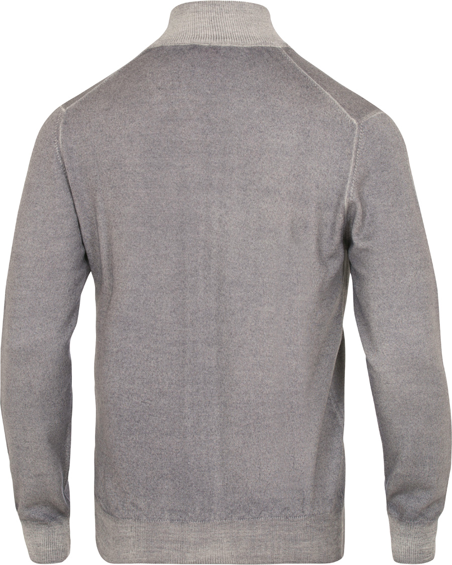 Herre | Trøjer | Gran Sasso | Merino Vintage Full Zip Light Grey