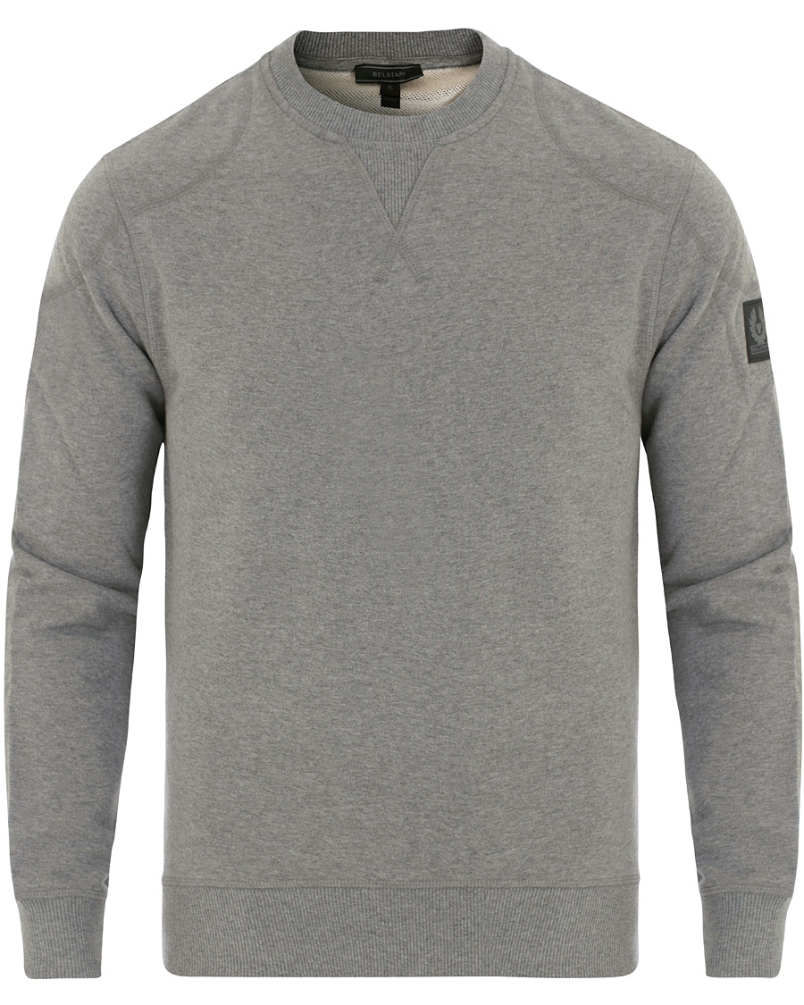 Herre | Trøjer | Belstaff | Jefferson Crew Neck Sweatshirt Grey Melange