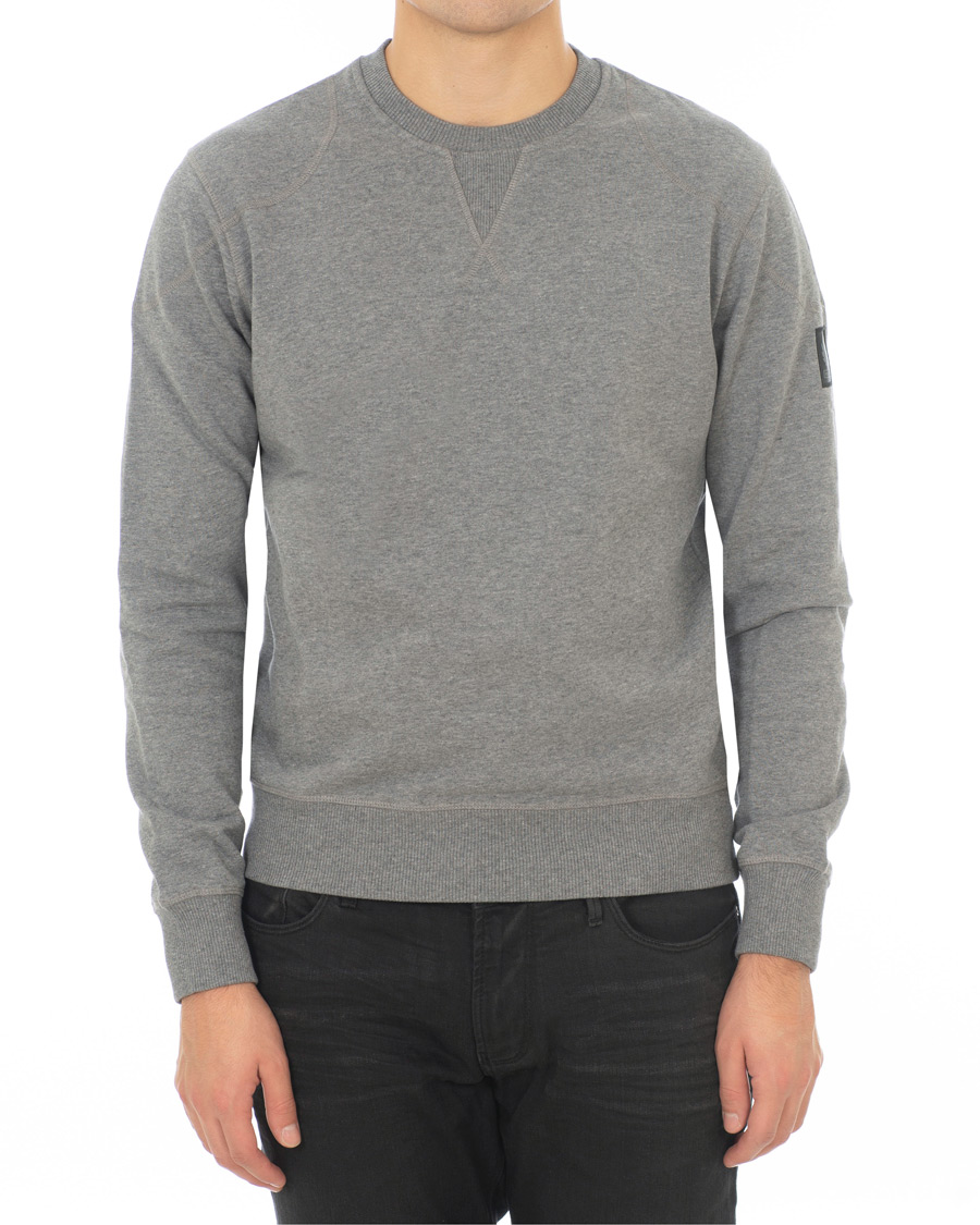 Herre | Trøjer | Belstaff | Jefferson Crew Neck Sweatshirt Grey Melange