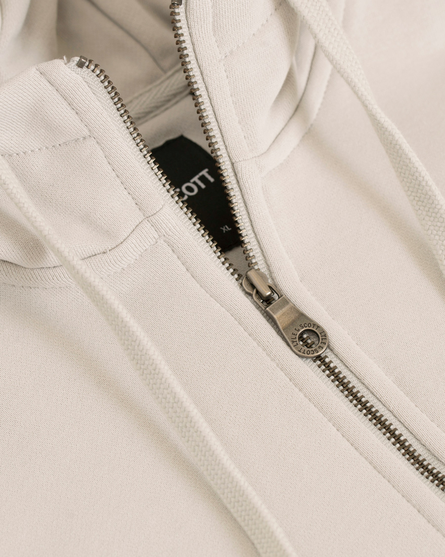Herre | Trøjer | Lyle & Scott | Half Zip Hoodie Light Grey