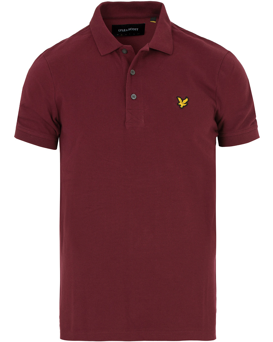 Herre | Polotrøjer | Lyle & Scott | Plain Pique Polo Claret Jug