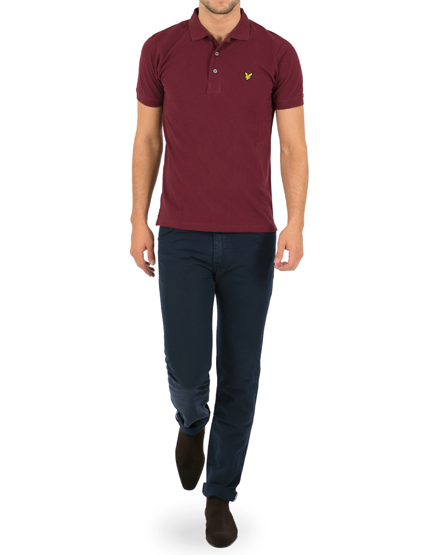 Herre | Polotrøjer | Lyle & Scott | Plain Pique Polo Claret Jug