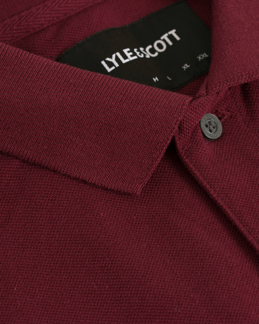 Herre | Polotrøjer | Lyle & Scott | Plain Pique Polo Claret Jug