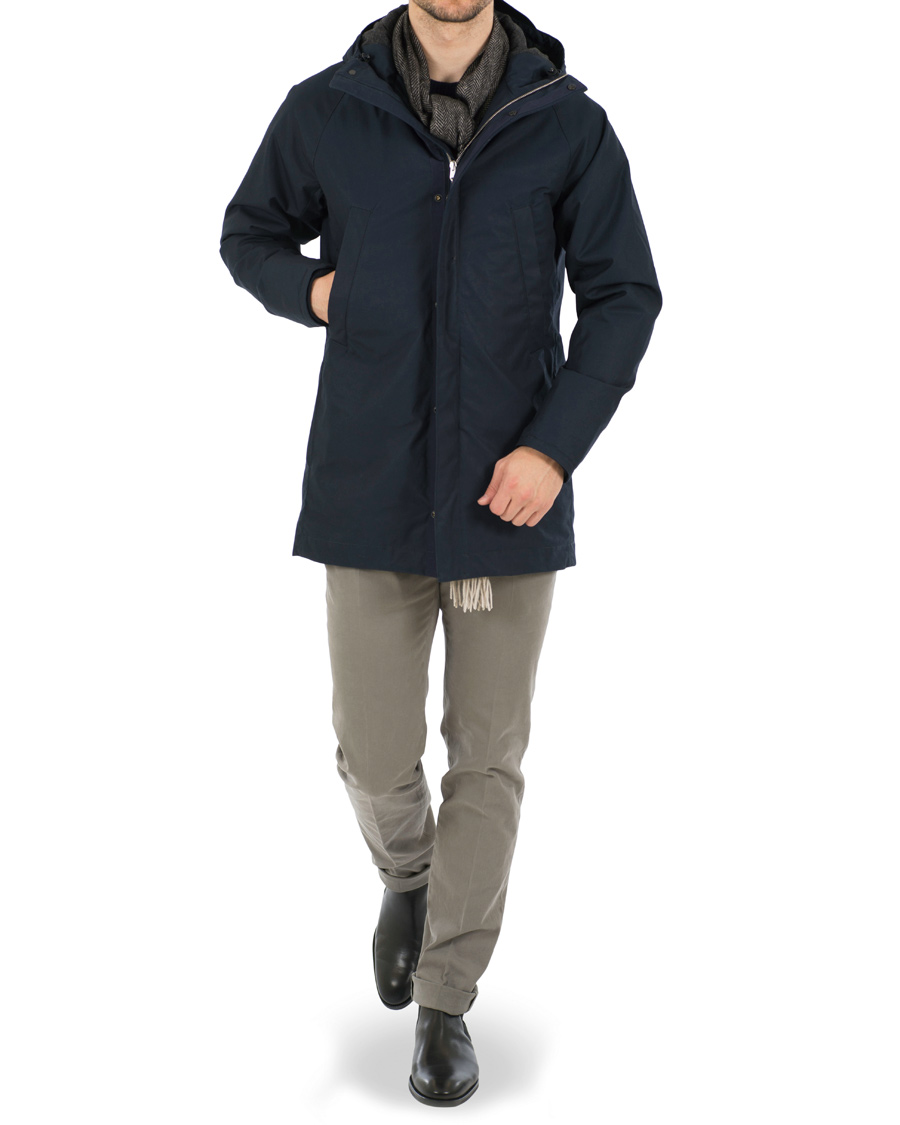 Herre | Jakker | Norse Projects | Lindisfarni Cambric Jacket Dark Navy