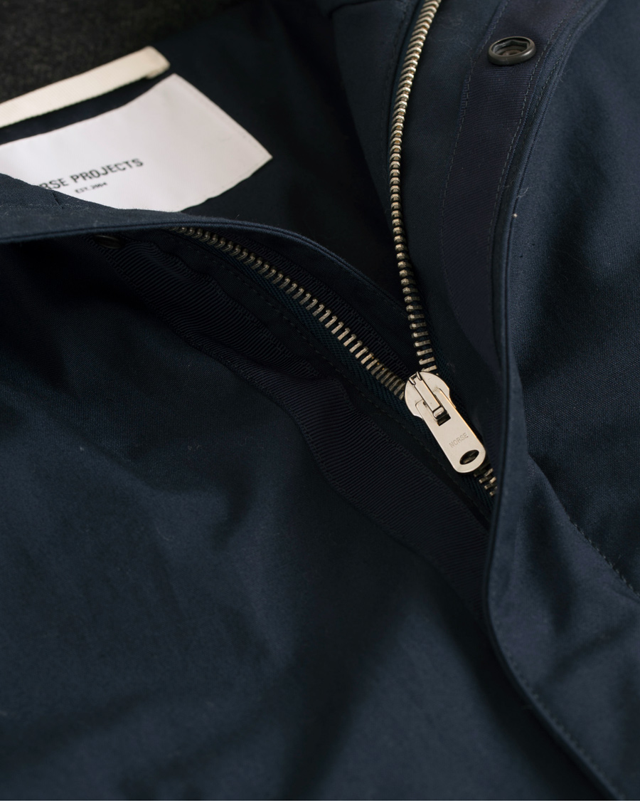 Herre | Jakker | Norse Projects | Lindisfarni Cambric Jacket Dark Navy