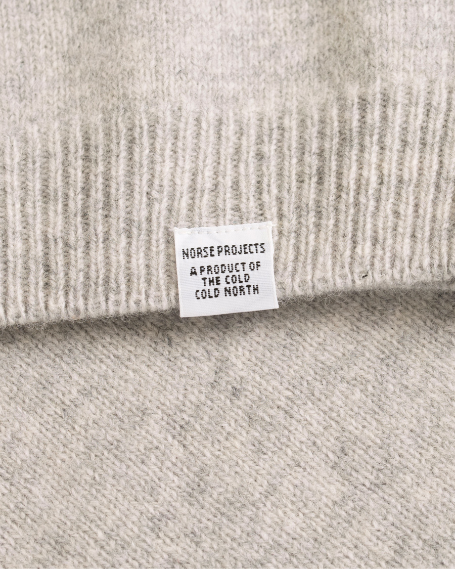 Herre | Trøjer | Norse Projects | Sigfred Lambswool Crew Neck Light Grey Melange