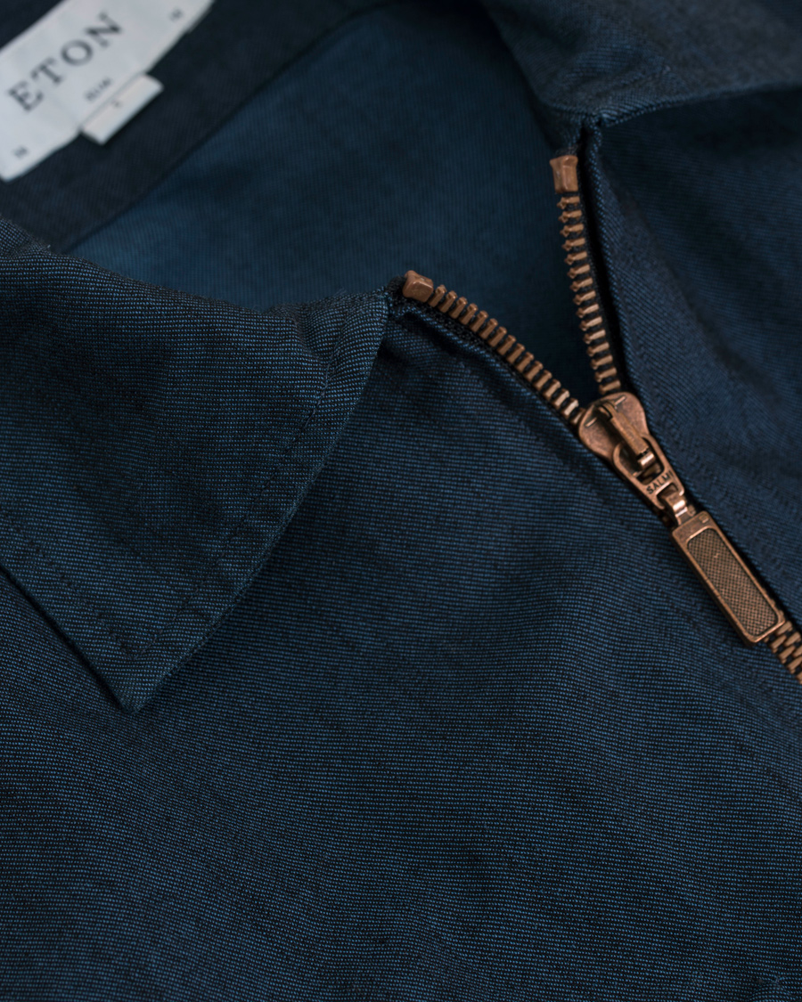 Herre | Jakker | Eton | Slim Fit Overshirt Indigo