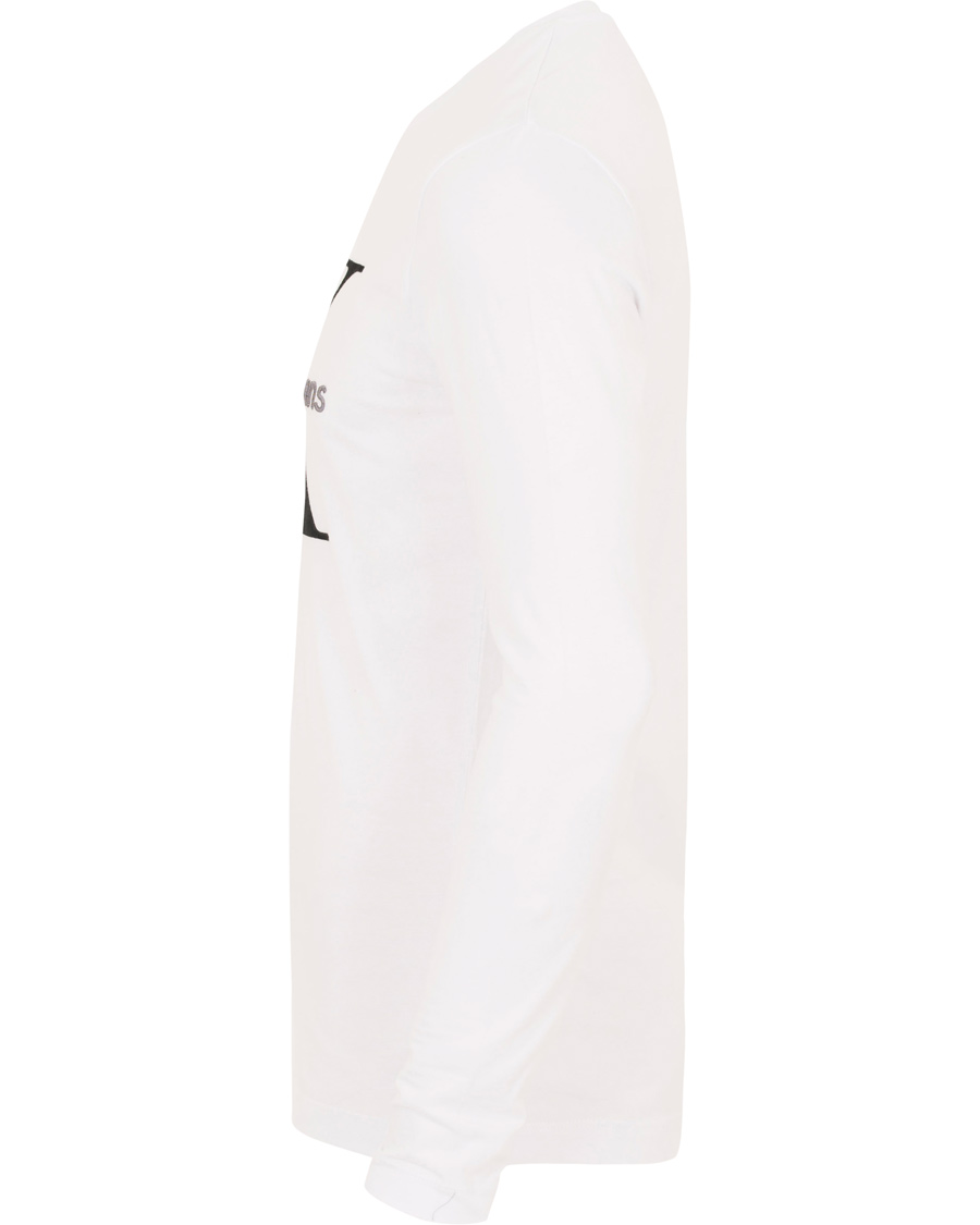 Herre | T-Shirts | Calvin Klein Jeans | Calvin Klein Tribute Long Sleeve Crew Neck Tee White