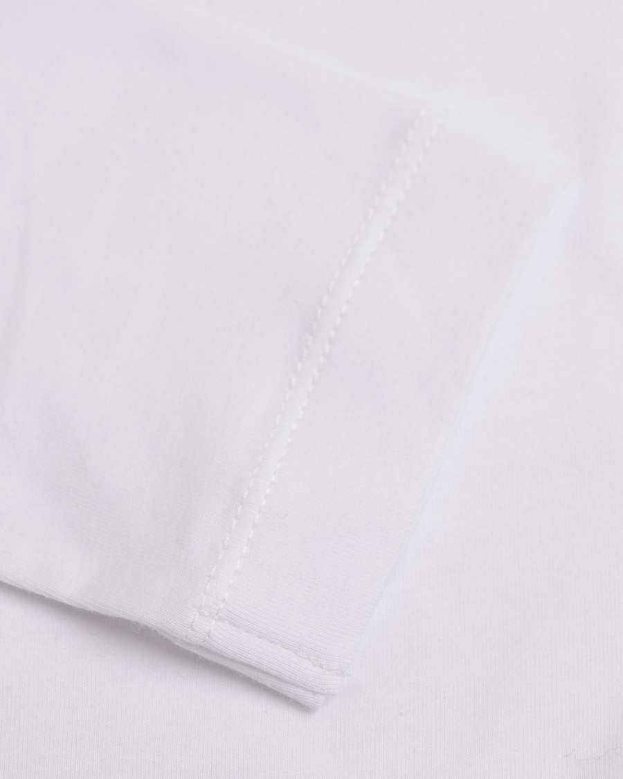 Herre | T-Shirts | Calvin Klein Jeans | Calvin Klein Tribute Long Sleeve Crew Neck Tee White