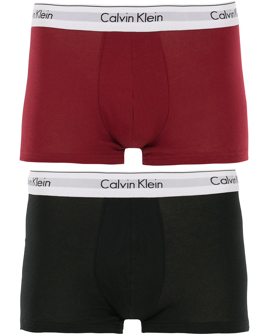 Herre | Undertøj | Calvin Klein | Jeans Modern Cotton 2-Pack Trunk Dylan Red/Black
