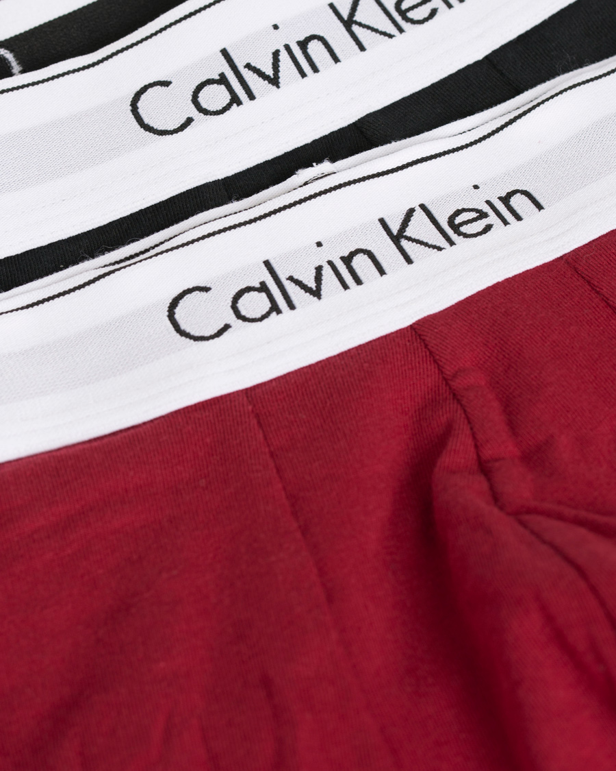 Herre | Undertøj | Calvin Klein | Jeans Modern Cotton 2-Pack Trunk Dylan Red/Black