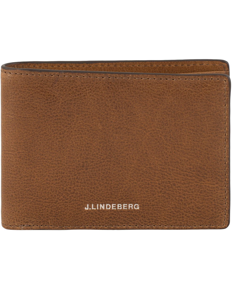 Herre | J.Lindeberg Leather Wallet Cognac | J.Lindeberg | Leather Wallet Cognac