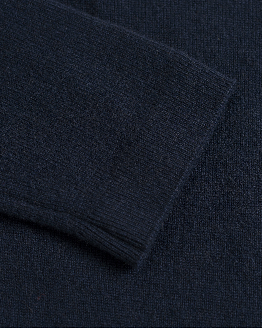 Herre | Trøjer | Johnstons of Elgin | Cashmere Cardigan Navy