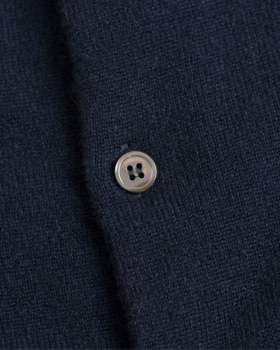 Herre | Trøjer | Johnstons of Elgin | Cashmere Cardigan Navy