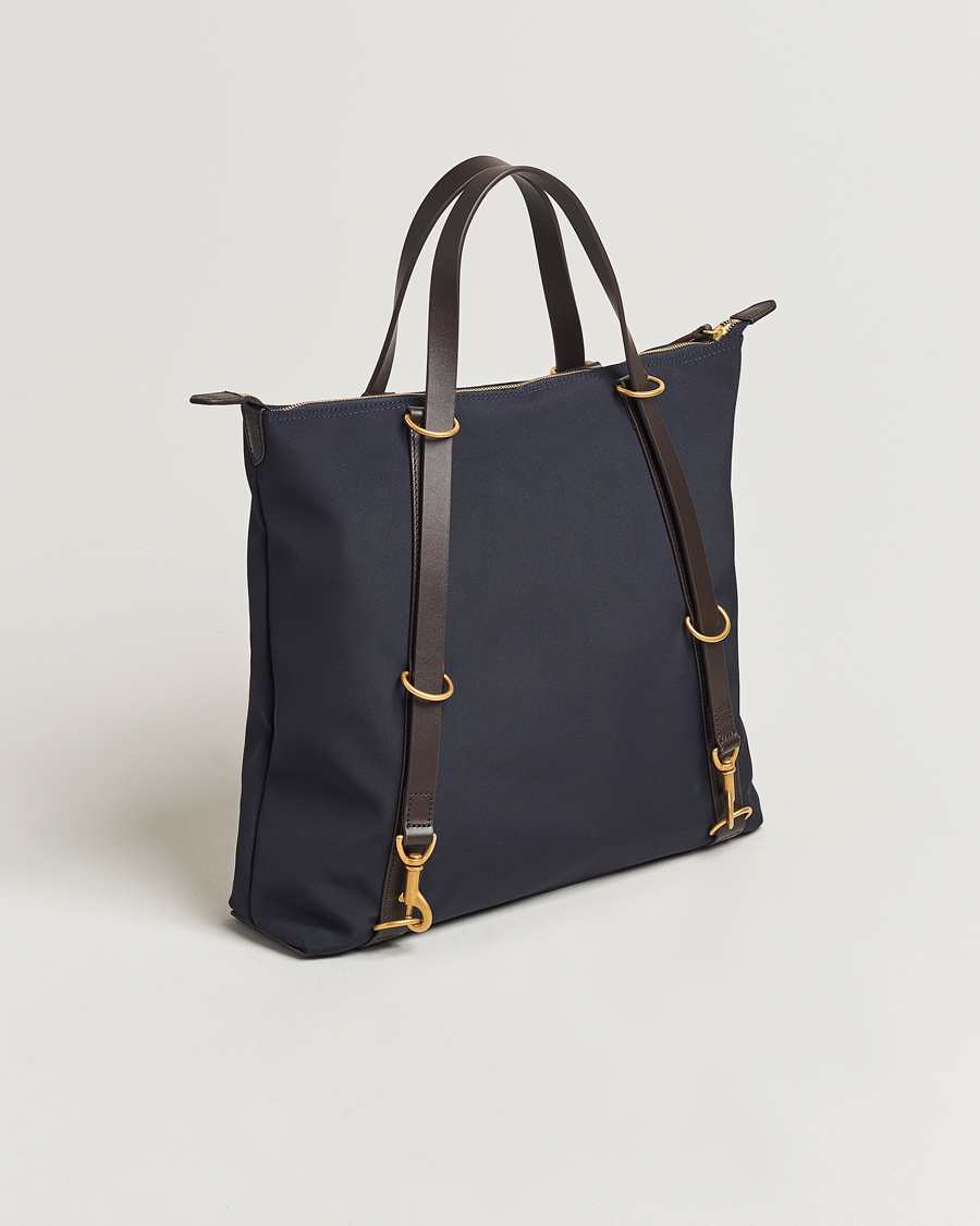 Herre | Tote bags | Mismo | M/S Nylon Day Pack  Navy/Dark Brown