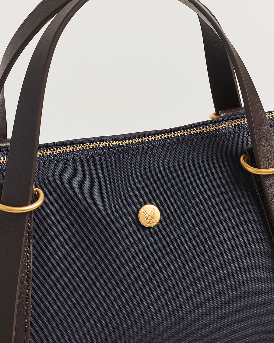 Herre | Mismo M/S Nylon Day Pack Navy/Dark Brown | Mismo | M/S Nylon Day Pack Navy/Dark Brown