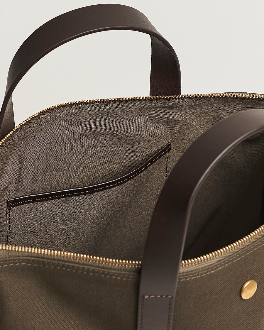Herre | Tasker | Mismo | MismoM/S Canvas ShopperArmy/Dark Brown