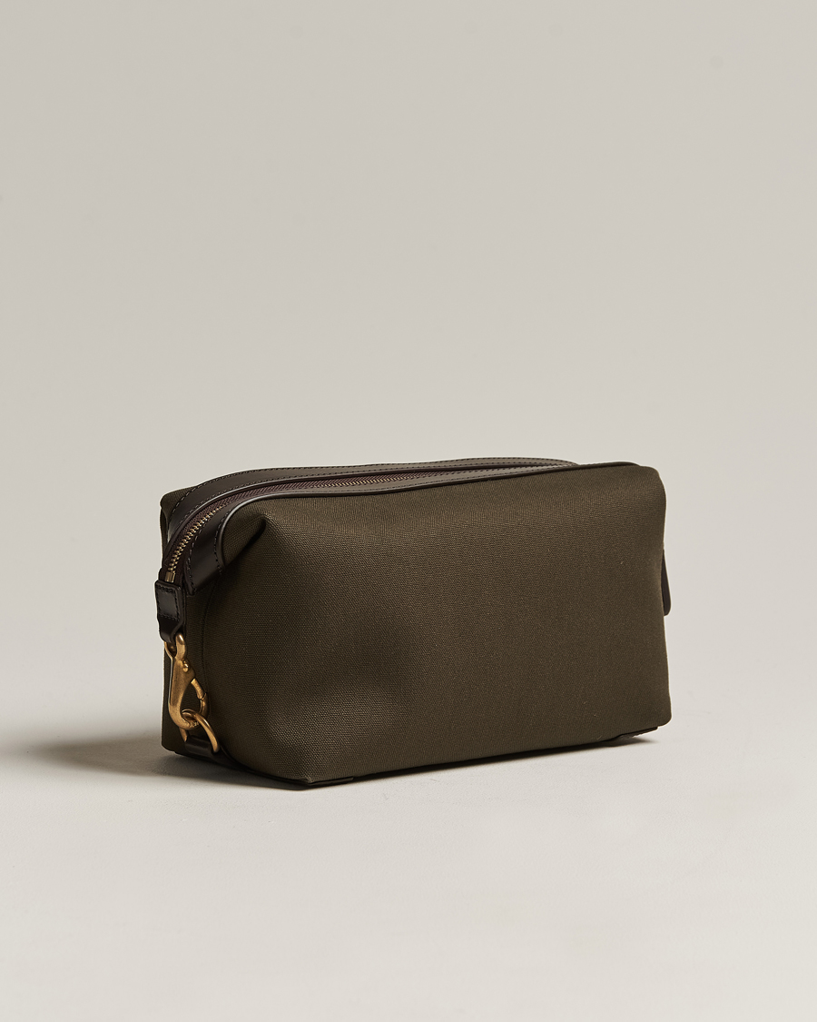 Herre |  | Mismo | M/S Canvas Washbag   Army/Dark Brown